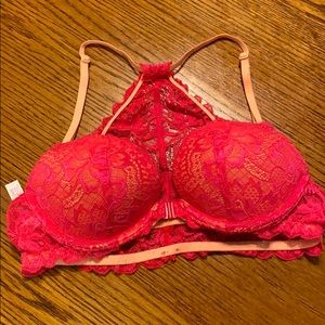 Front clasping Pink bra